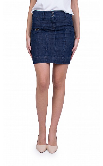 Short denim skirt P 21113