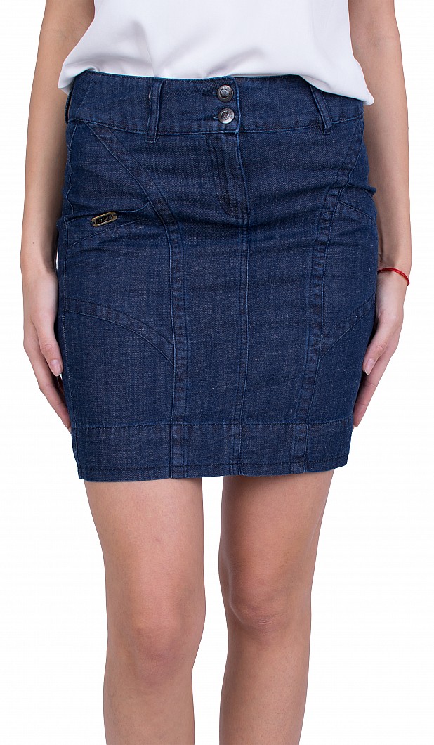 Short denim skirt P 21113