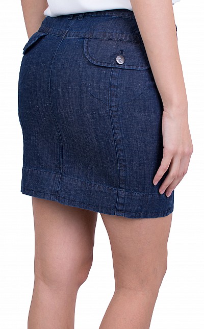 Short denim skirt P 21113