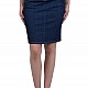 Knee-length Denim Skirt P 21157