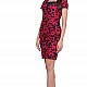 Red Fitted Office Dress 21160