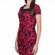 Red Fitted Office Dress 21160