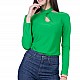 Women's Green Knitted Blouse 22118