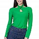 Women's Green Knitted Blouse 22118