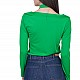 Women's Green Knitted Blouse 22118