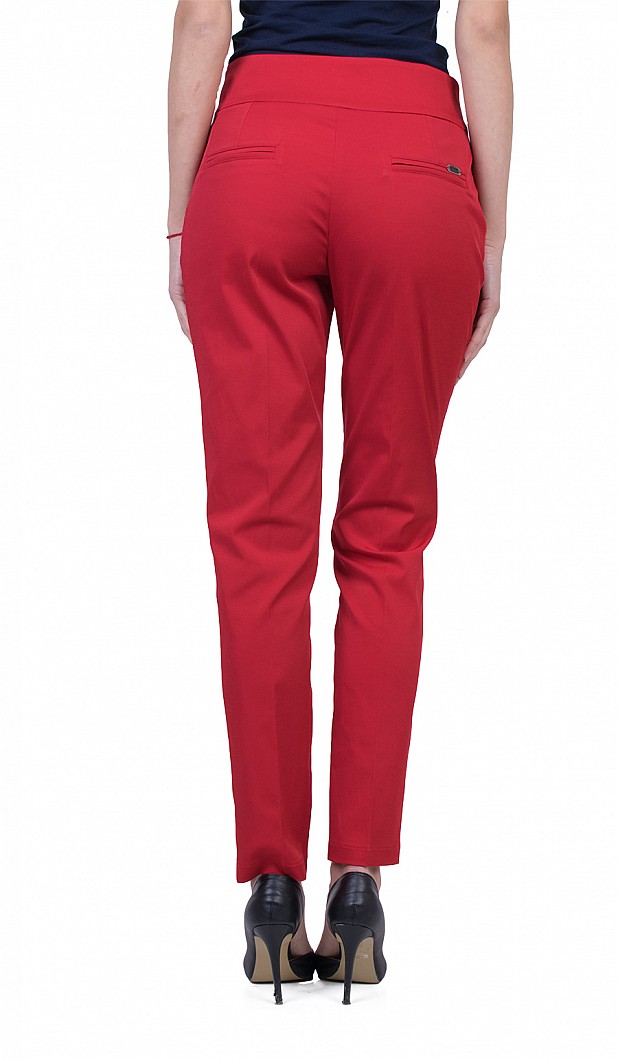 Red Women's Office Pants 22120 / 2022