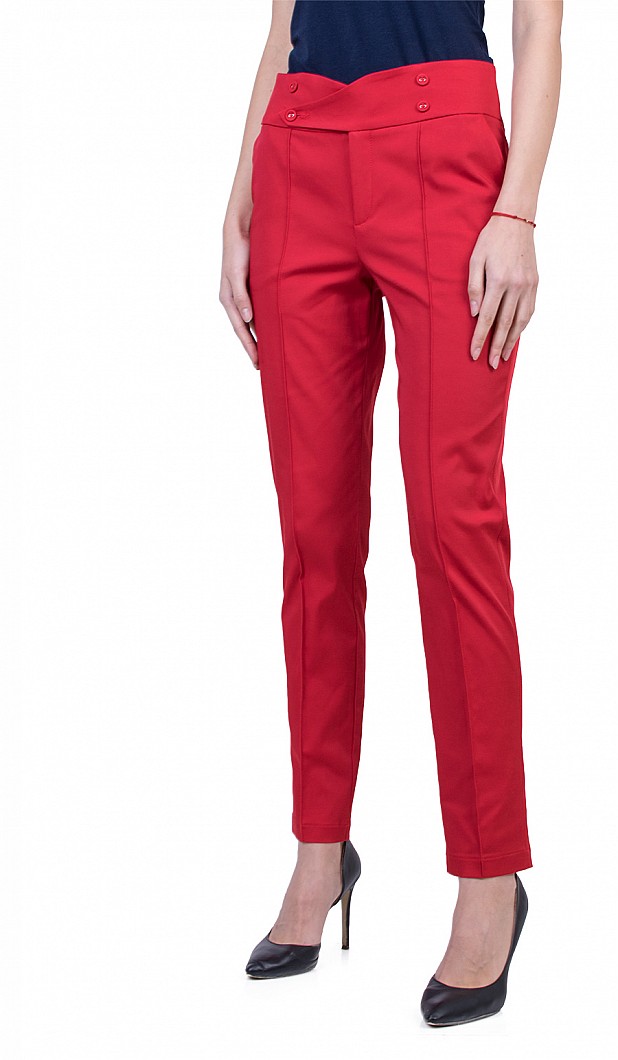 Red Women's Office Pants 22120 / 2022