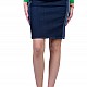Knee-length denim skirt P 22106