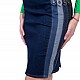 Knee-length denim skirt P 22106