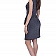 Silver Fitted Office Dress 22208 / 2022