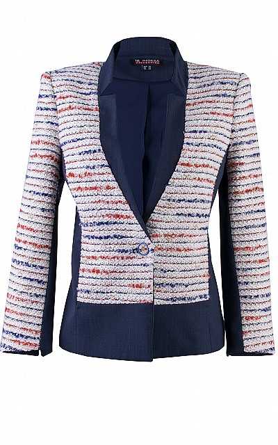 Women's Jacket with Boucle - Elegant and Practical 24125 / 2024