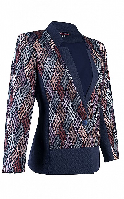 Women's Jacket with Shiny Threads 24127 / 2024