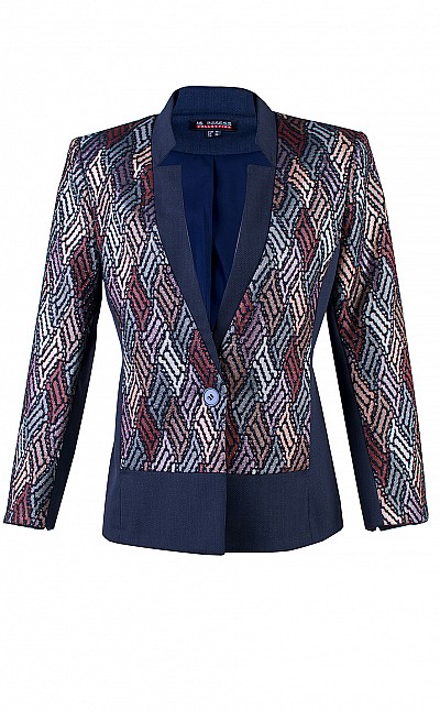 Women's Jacket with Shiny Threads 24127 / 2024