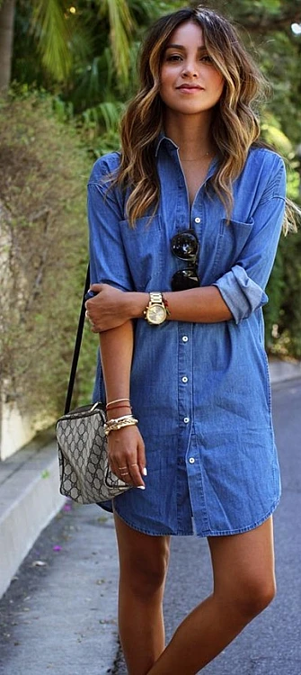 The Most Modern Denim Dresses This Summer