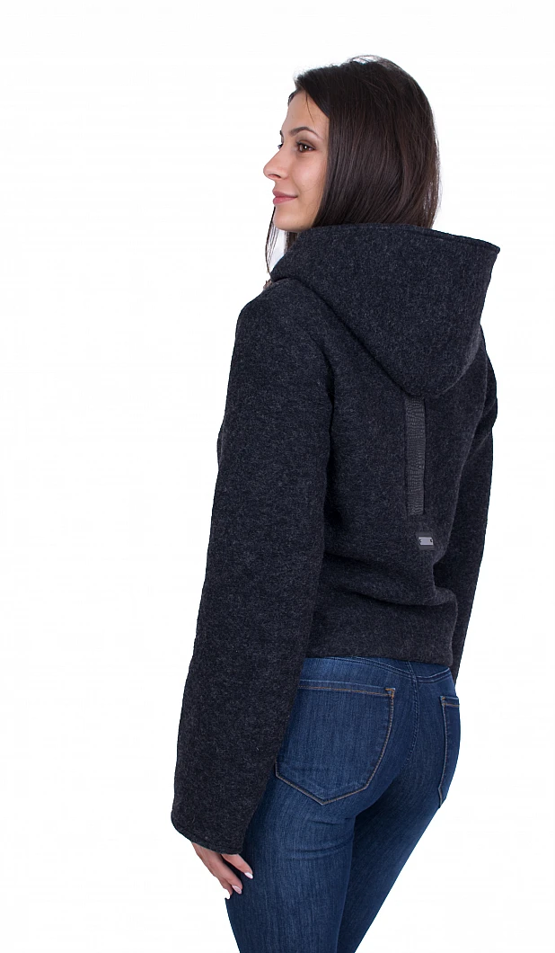 Black Women's Woolen Jacket 20507 / 2021