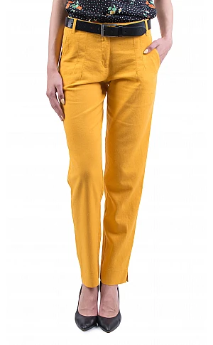 ▷ Yellow Linen Pants Women's Pants 2019 E-Sofia