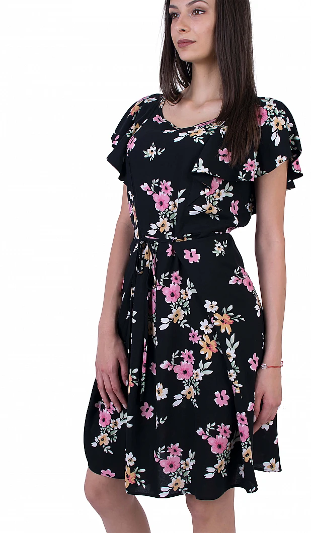 Дамска Лятна Рокля от Вискоза R 20183 / 2020 Дамска Лятна Рокля от Вискоза R 20183 / 2020