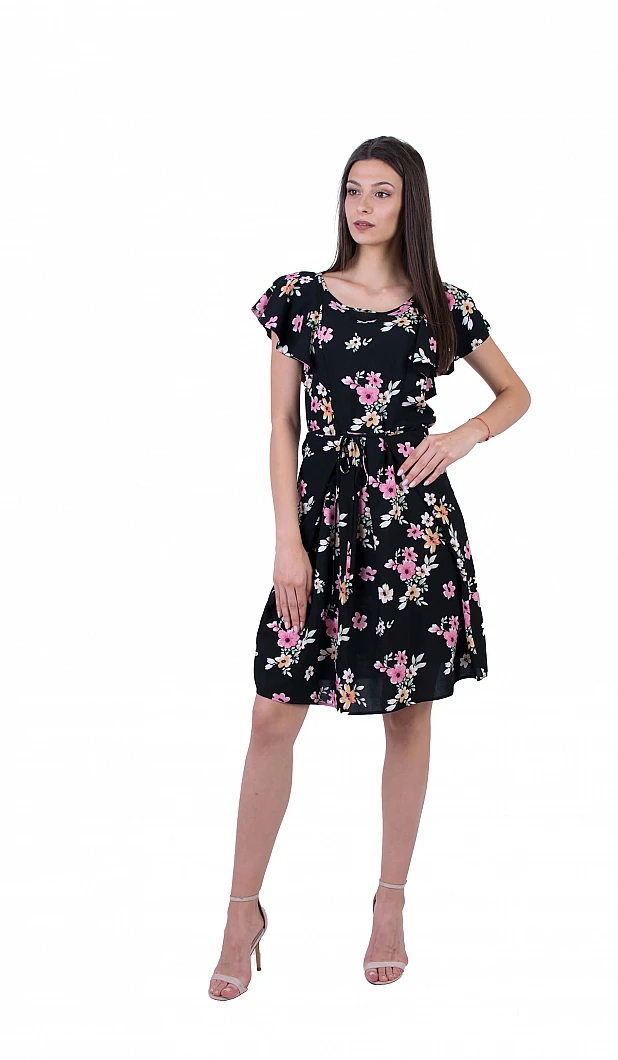 Дамска Лятна Рокля от Вискоза R 20183 / 2020 Дамска Лятна Рокля от Вискоза R 20183 / 2020