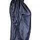 Elegant Black Blouse with Half Polo Collar and Short Sleeves 25115 Black / 2025