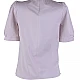 Women's Cotton Blouse in Light Pink with Back Zipper 25115 Pink / 2025