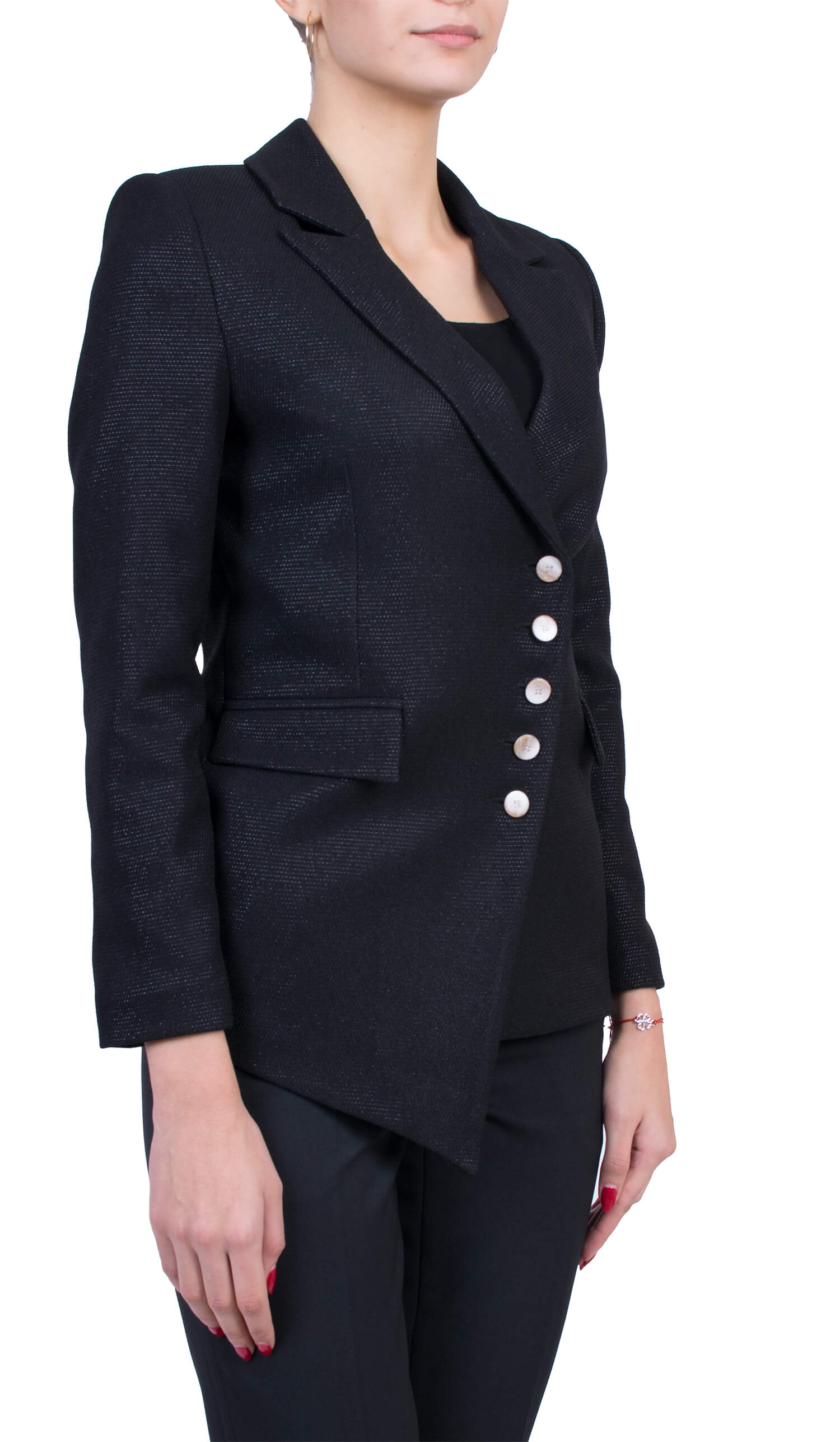 Women's long sleeve jacket J 4761 BLACK / 2020 Women's long sleeve jacket J 4761 BLACK / 2020