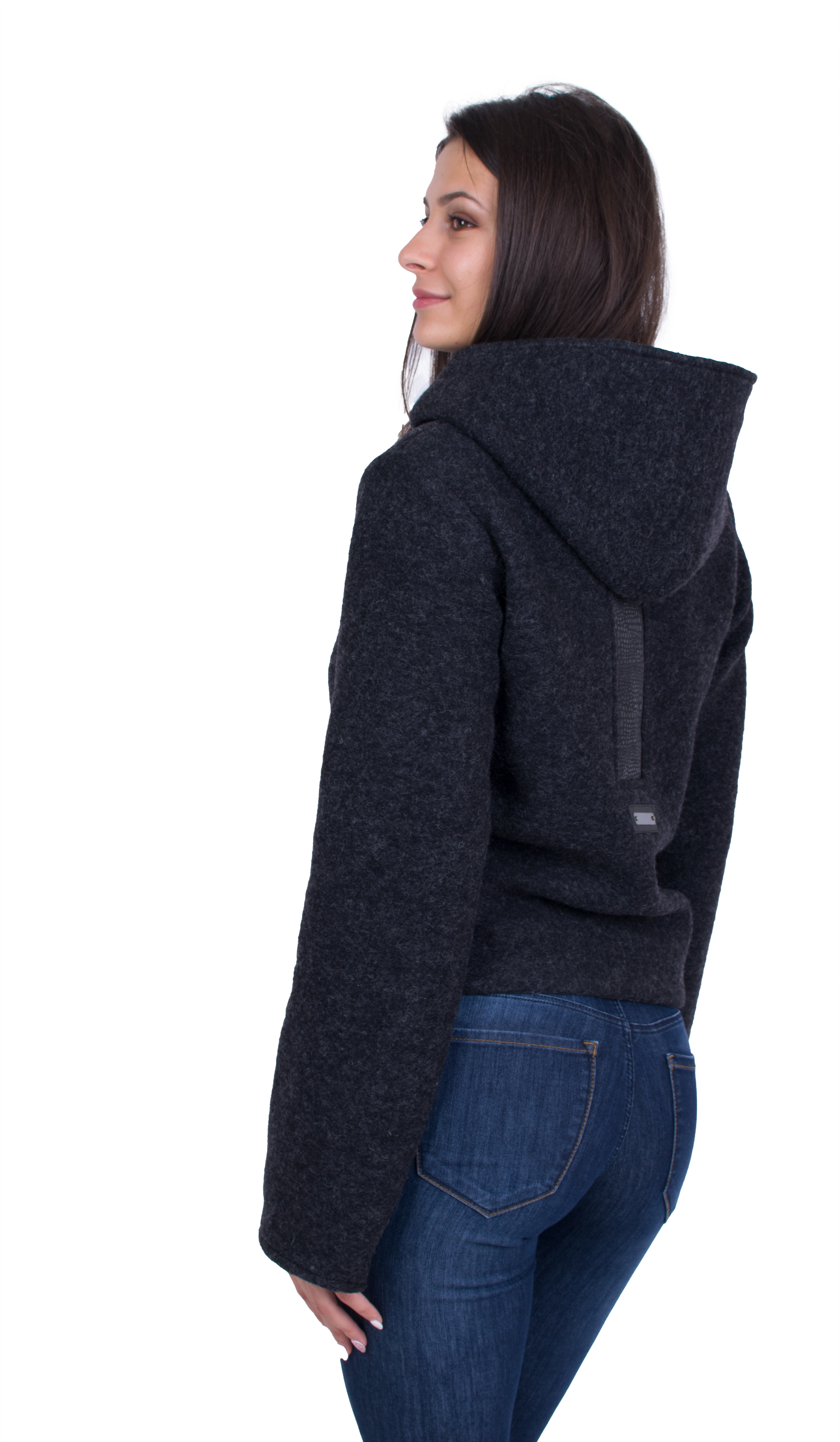 Black Women's Woolen Jacket 20507 / 2021