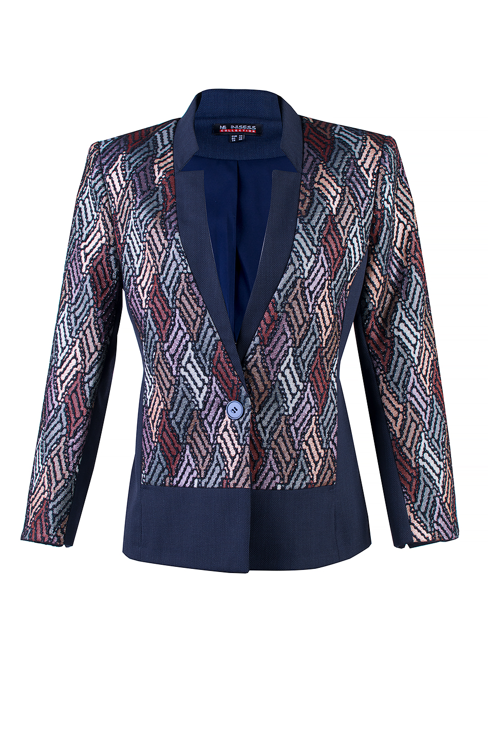 Women's Jacket with Shiny Threads 24127 / 2024 Women's Jacket with Shiny Threads 24127 / 2024